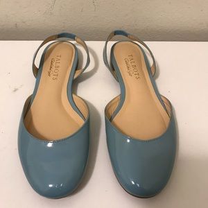 Talbots patent leather flat slingbacks size 5.5